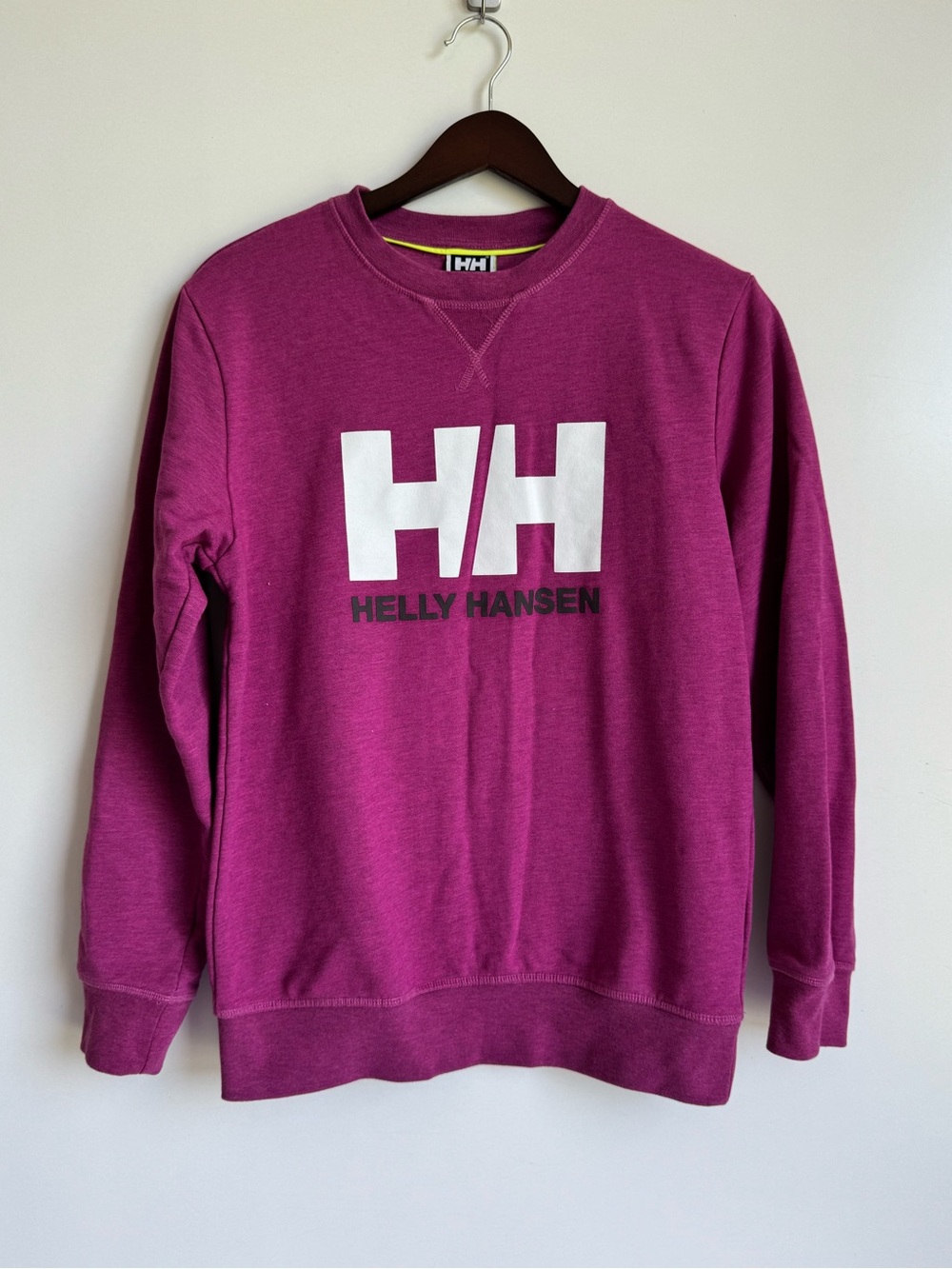 Helly Hansen HH Logo Crew Sweatshirt Women Large Pink Magenta cotton gorpcore